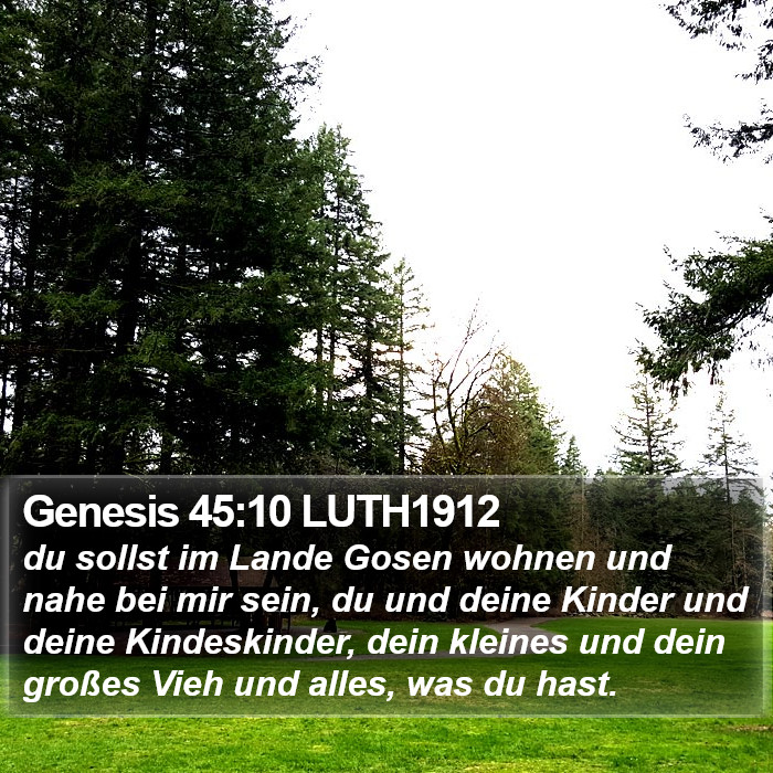 Genesis 45:10 LUTH1912 Bible Study