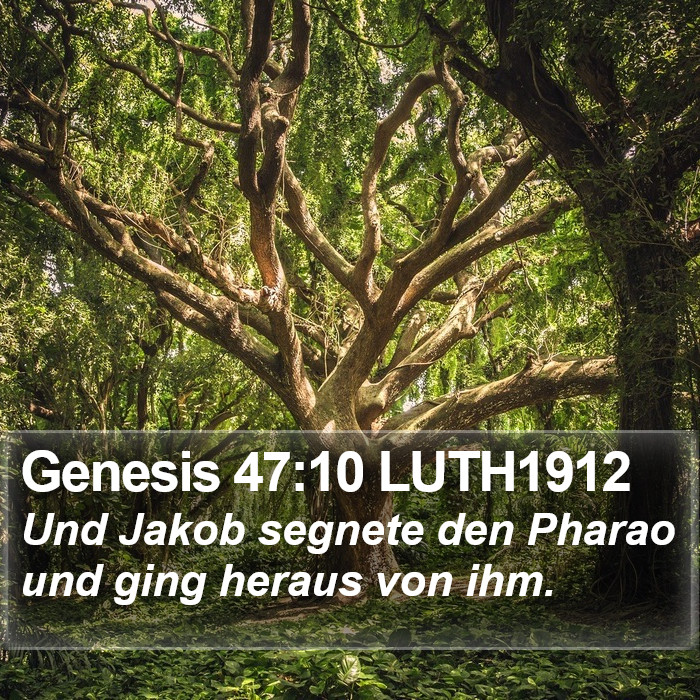 Genesis 47:10 LUTH1912 Bible Study