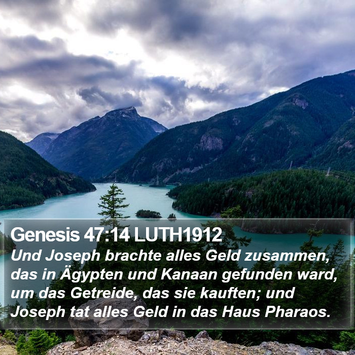 Genesis 47:14 LUTH1912 Bible Study