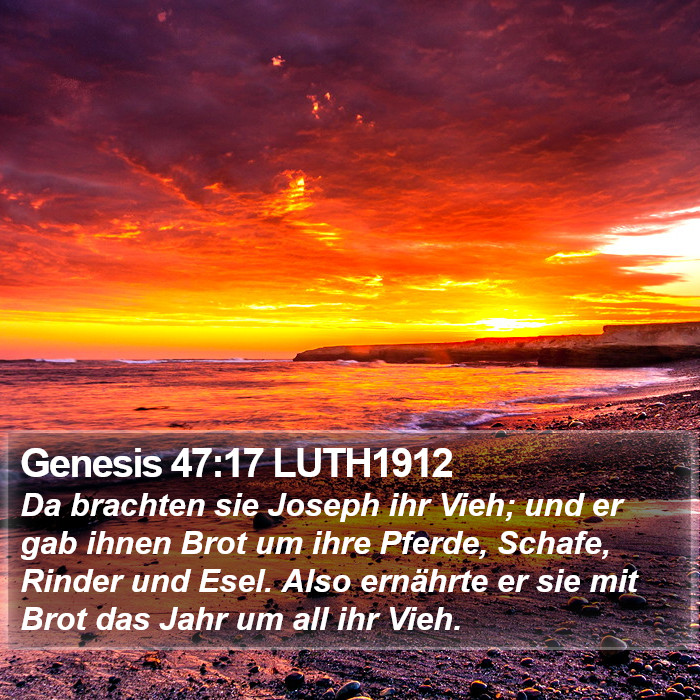 Genesis 47:17 LUTH1912 Bible Study