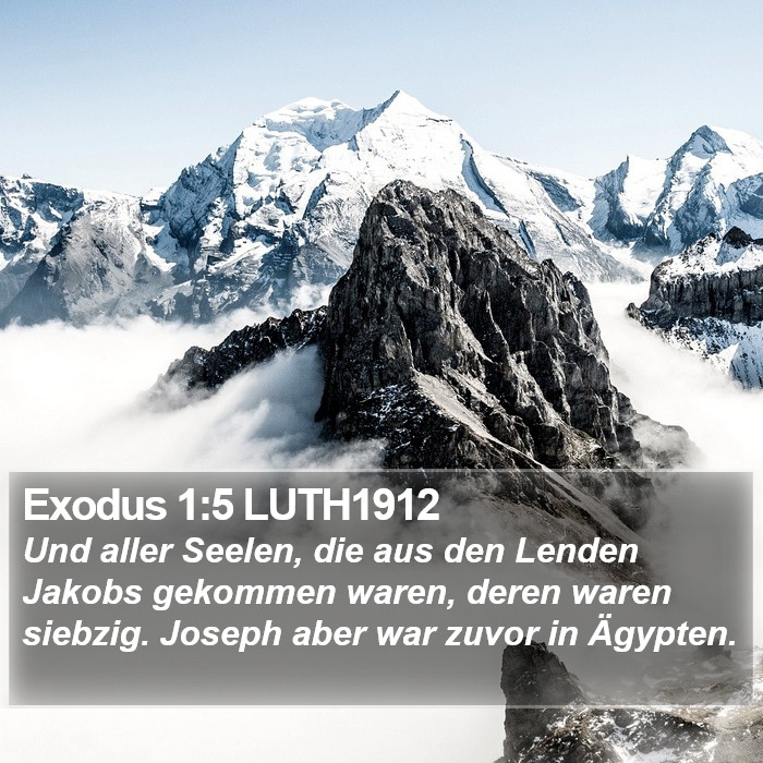 Exodus 1:5 LUTH1912 Bible Study