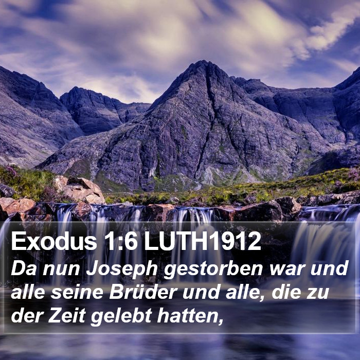 Exodus 1:6 LUTH1912 Bible Study