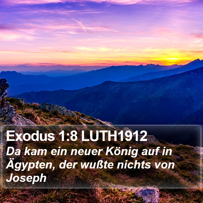 Exodus 1:8 LUTH1912 Bible Study