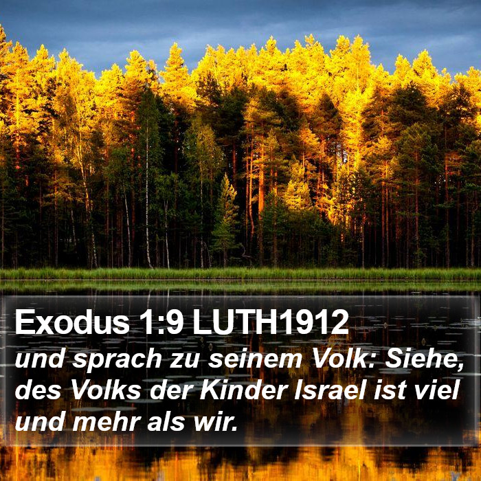 Exodus 1:9 LUTH1912 Bible Study