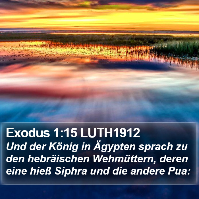 Exodus 1:15 LUTH1912 Bible Study