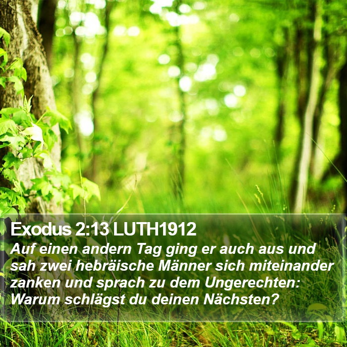Exodus 2:13 LUTH1912 Bible Study