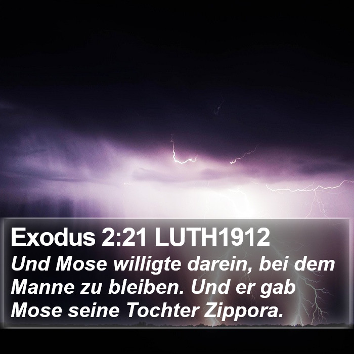 Exodus 2:21 LUTH1912 Bible Study