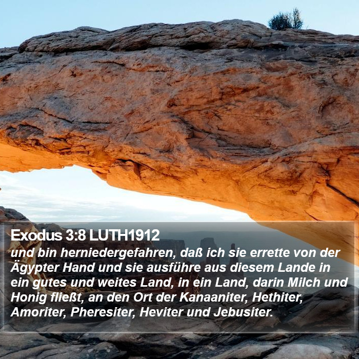Exodus 3:8 LUTH1912 Bible Study