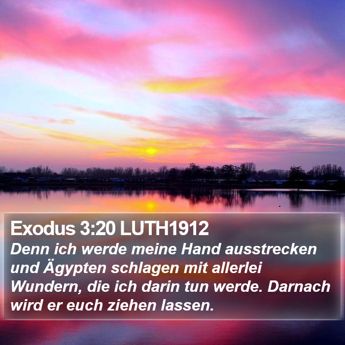 Exodus 3:20 LUTH1912 Bible Study