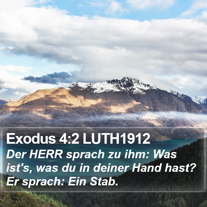 Exodus 4:2 LUTH1912 Bible Study