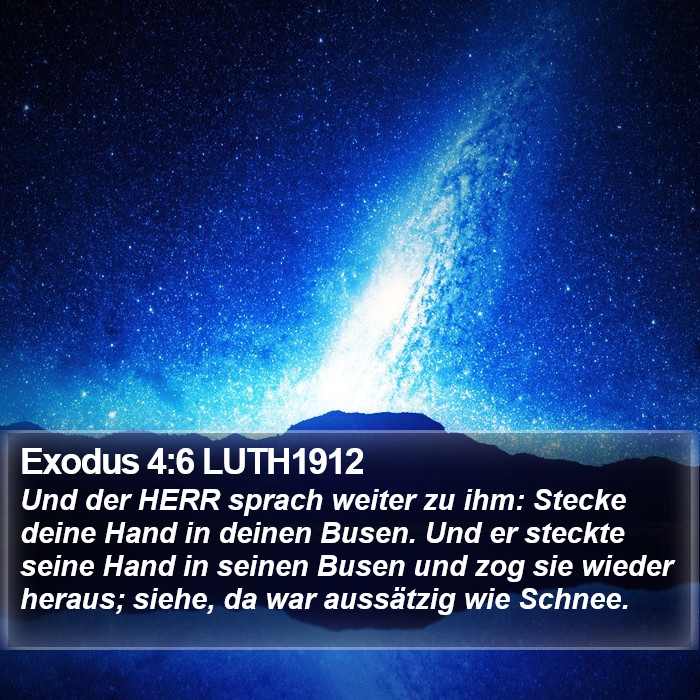 Exodus 4:6 LUTH1912 Bible Study