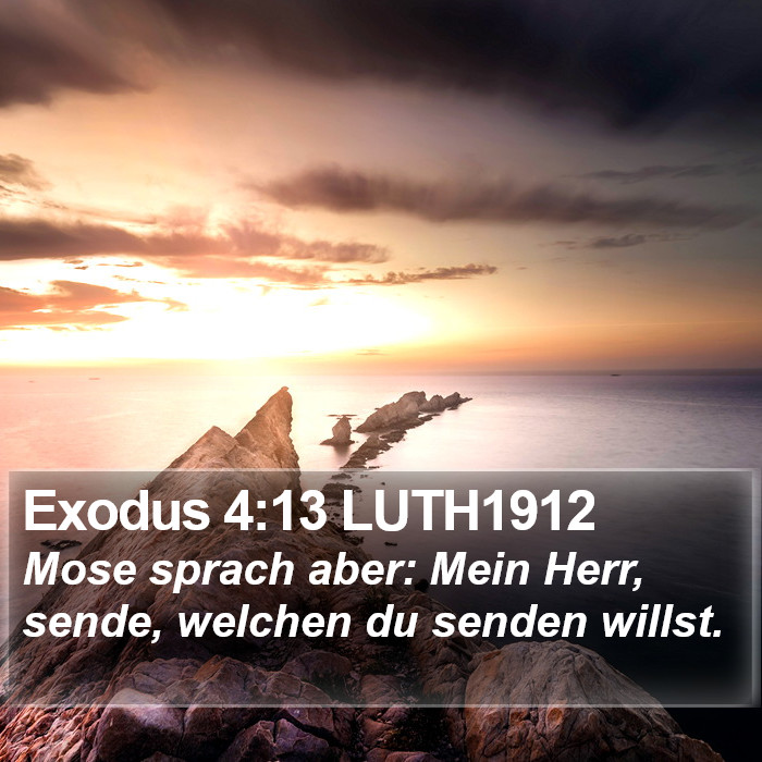 Exodus 4:13 LUTH1912 Bible Study