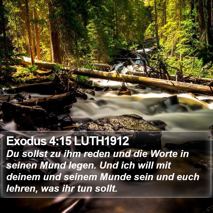 Exodus 4:15 LUTH1912 Bible Study