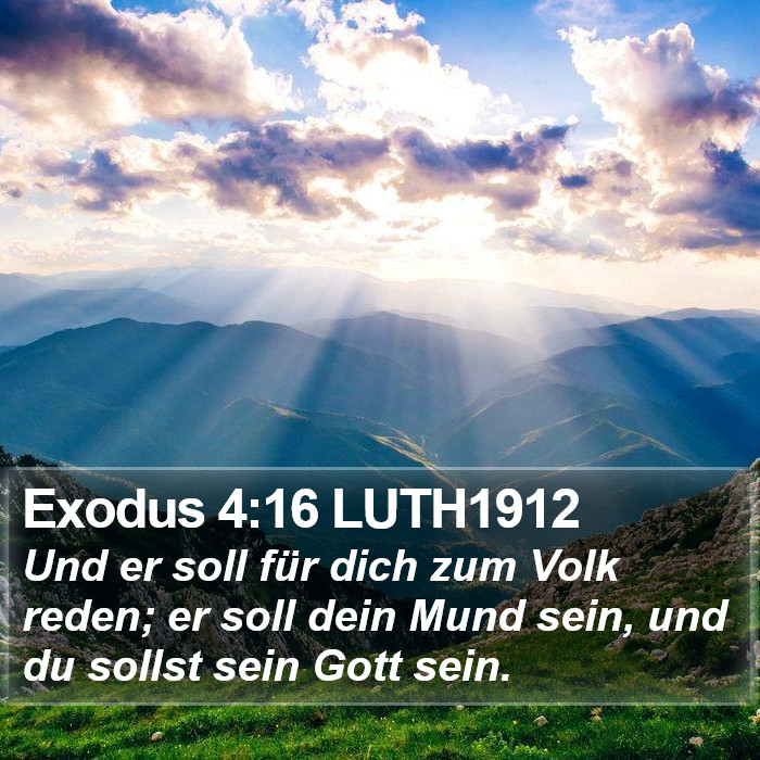 Exodus 4:16 LUTH1912 Bible Study