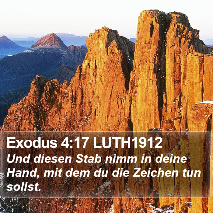 Exodus 4:17 LUTH1912 Bible Study