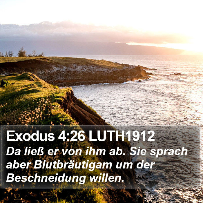 Exodus 4:26 LUTH1912 Bible Study