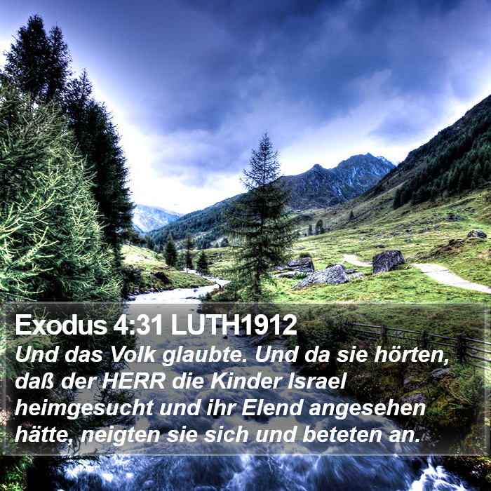 Exodus 4:31 LUTH1912 Bible Study