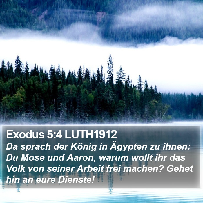 Exodus 5:4 LUTH1912 Bible Study