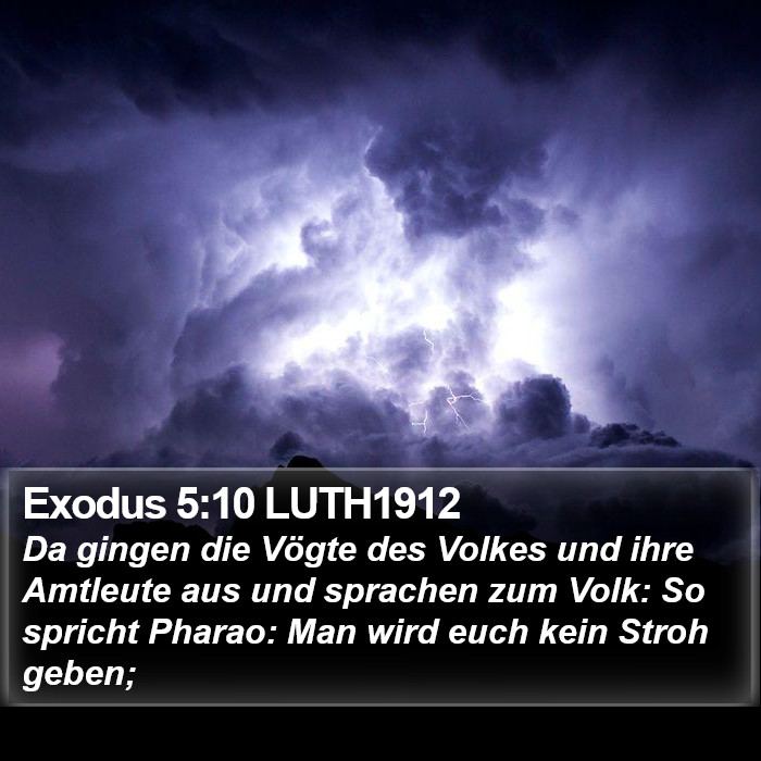 Exodus 5:10 LUTH1912 Bible Study