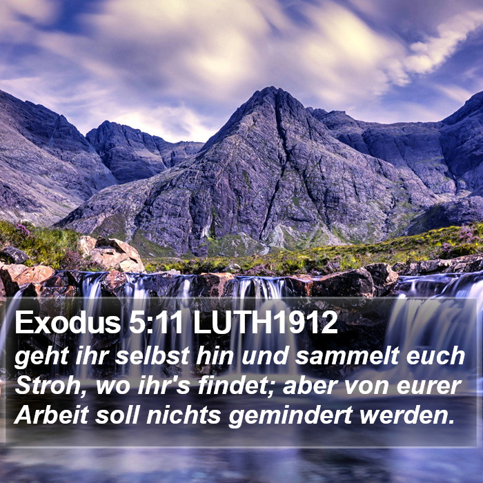 Exodus 5:11 LUTH1912 Bible Study