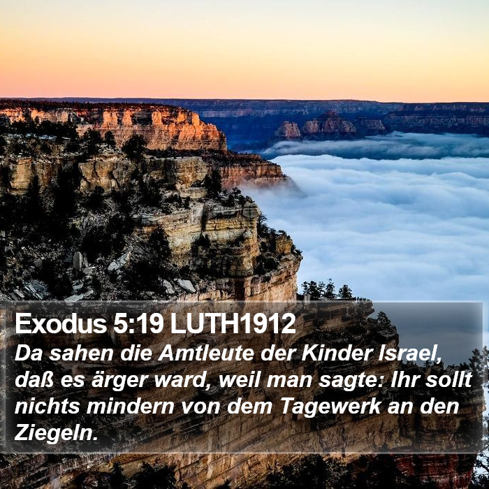 Exodus 5:19 LUTH1912 Bible Study