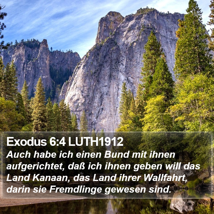 Exodus 6:4 LUTH1912 Bible Study