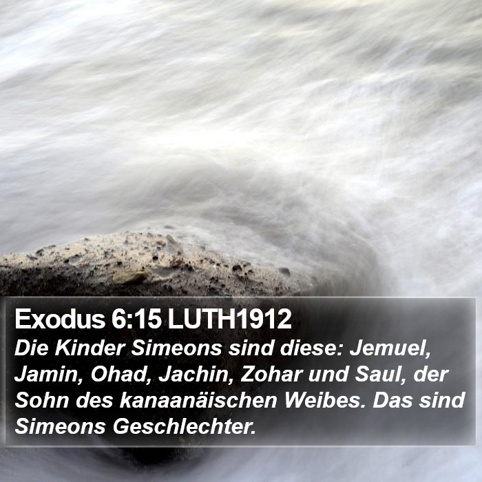 Exodus 6:15 LUTH1912 Bible Study