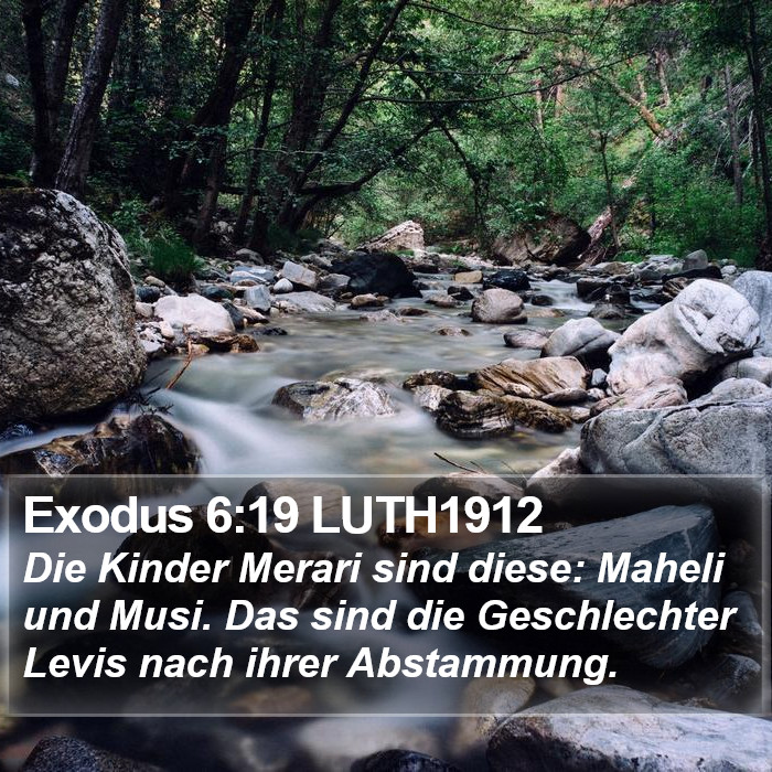 Exodus 6:19 LUTH1912 Bible Study