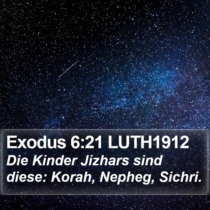 Exodus 6:21 LUTH1912 Bible Study