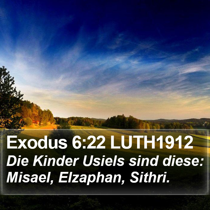 Exodus 6:22 LUTH1912 Bible Study