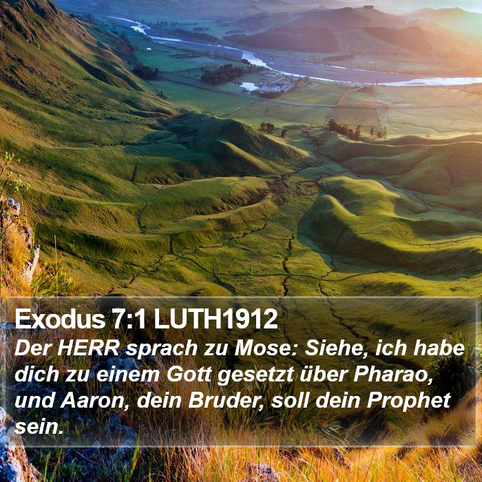 Exodus 7:1 LUTH1912 Bible Study