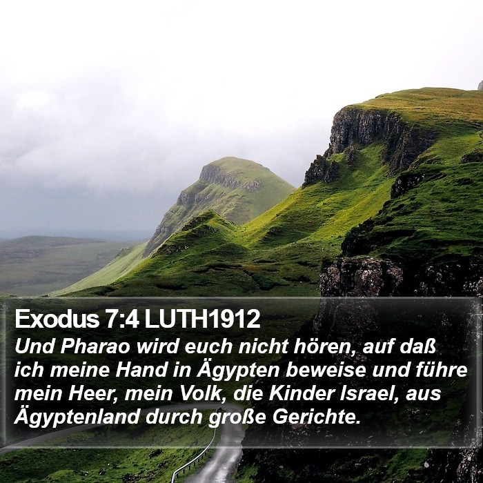 Exodus 7:4 LUTH1912 Bible Study