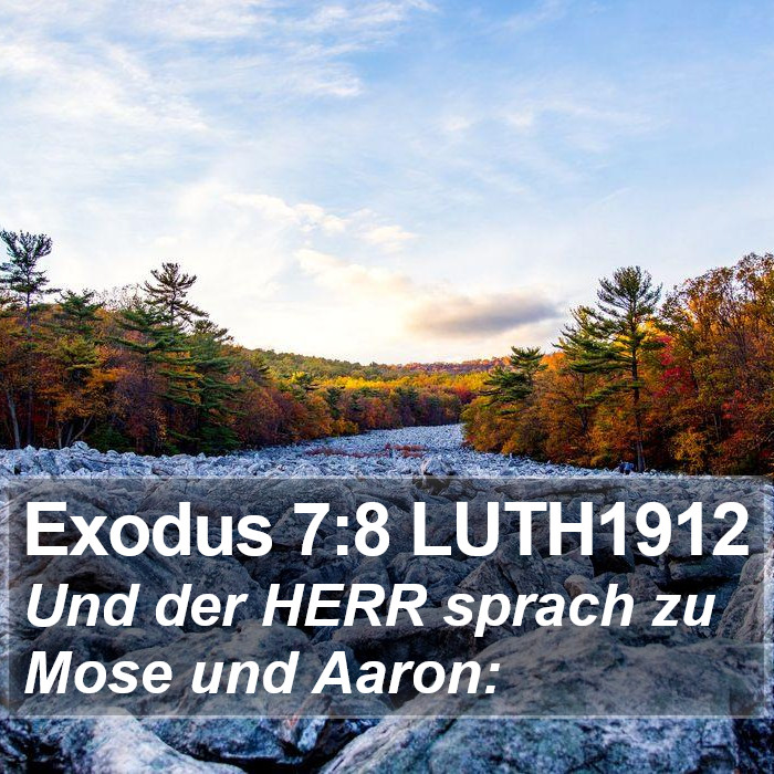 Exodus 7:8 LUTH1912 Bible Study