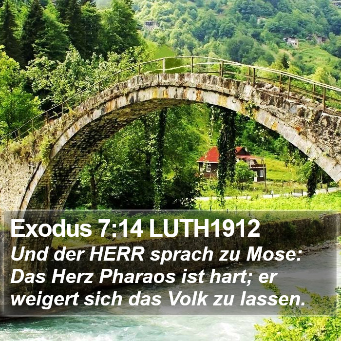 Exodus 7:14 LUTH1912 Bible Study