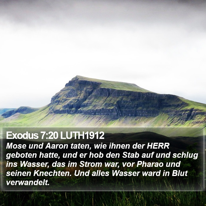 Exodus 7:20 LUTH1912 Bible Study