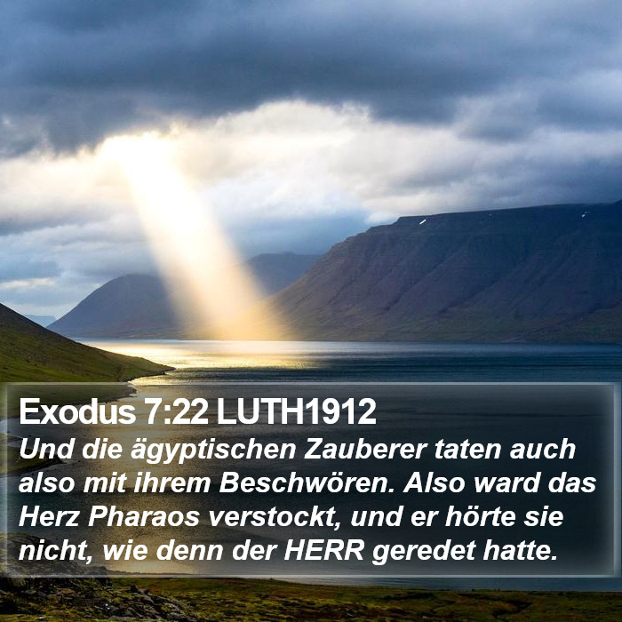 Exodus 7:22 LUTH1912 Bible Study