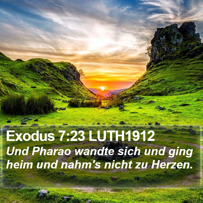 Exodus 7:23 LUTH1912 Bible Study