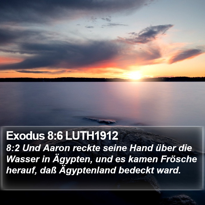Exodus 8:6 LUTH1912 Bible Study