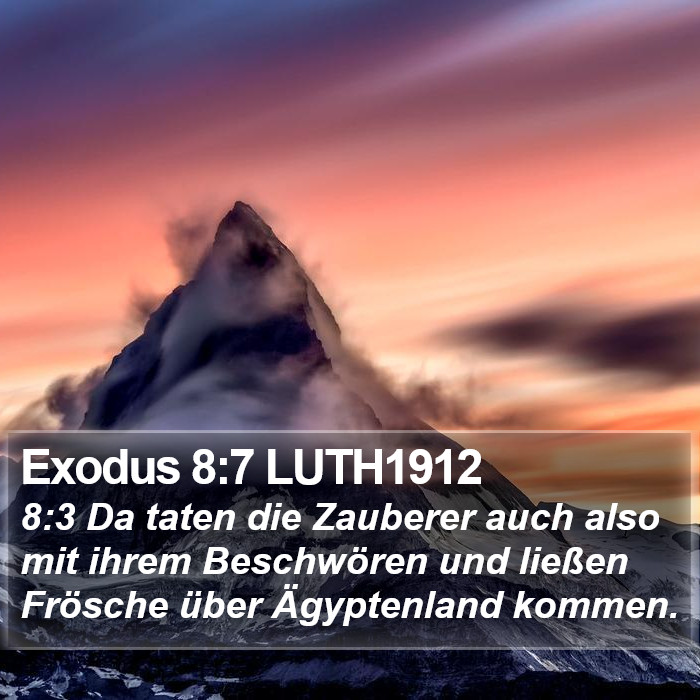 Exodus 8:7 LUTH1912 Bible Study