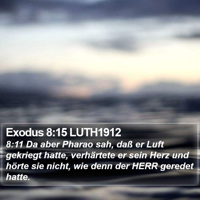 Exodus 8:15 LUTH1912 Bible Study
