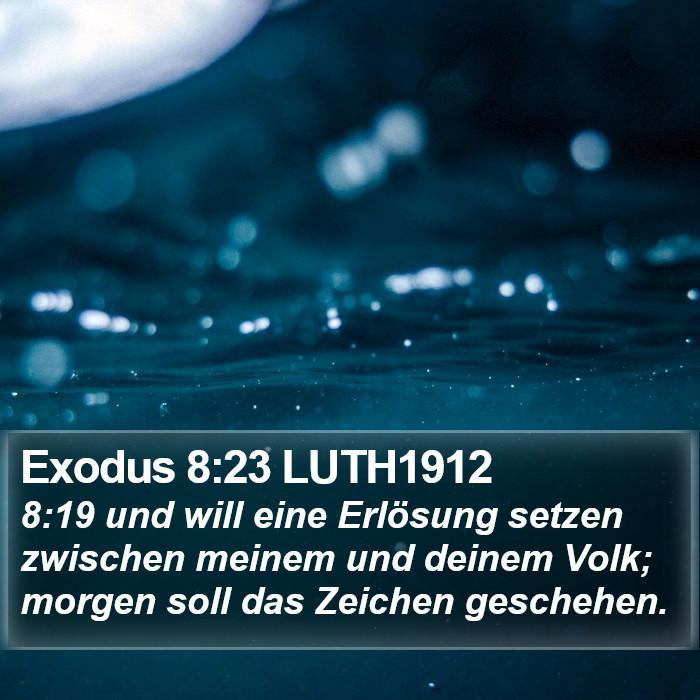 Exodus 8:23 LUTH1912 Bible Study