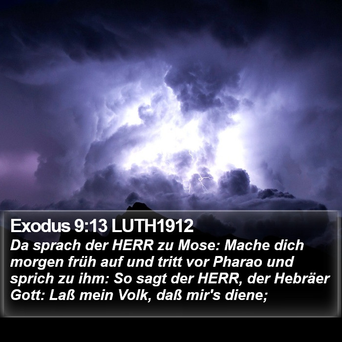 Exodus 9:13 LUTH1912 Bible Study