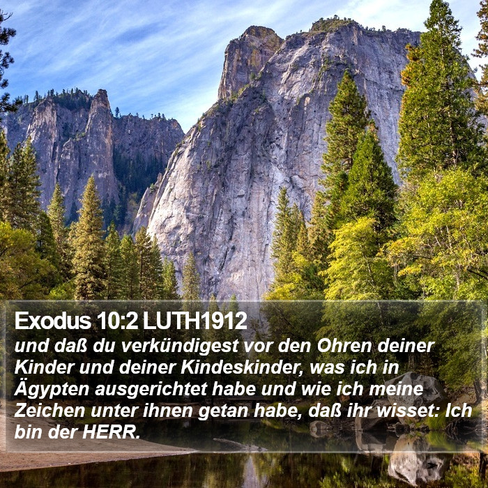 Exodus 10:2 LUTH1912 Bible Study