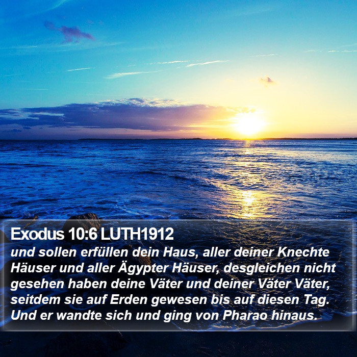 Exodus 10:6 LUTH1912 Bible Study