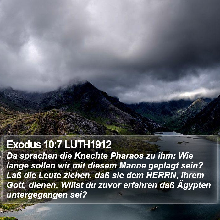 Exodus 10:7 LUTH1912 Bible Study