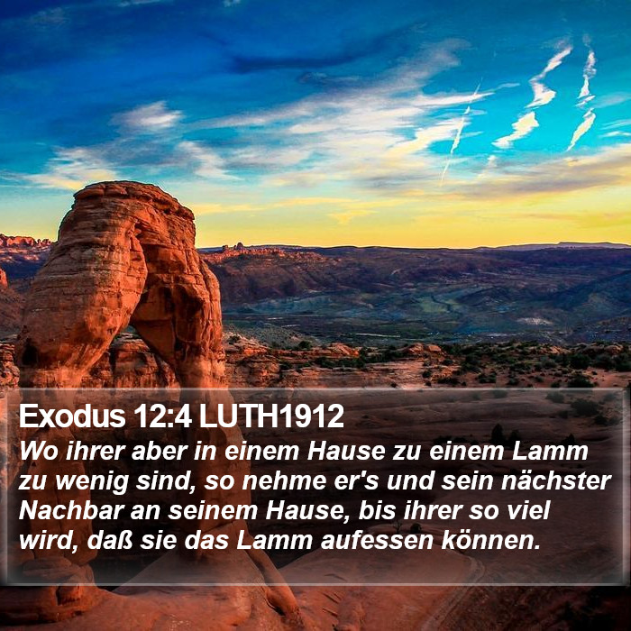 Exodus 12:4 LUTH1912 Bible Study