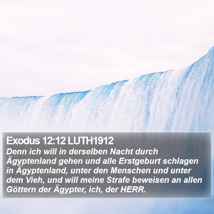 Exodus 12:12 LUTH1912 Bible Study