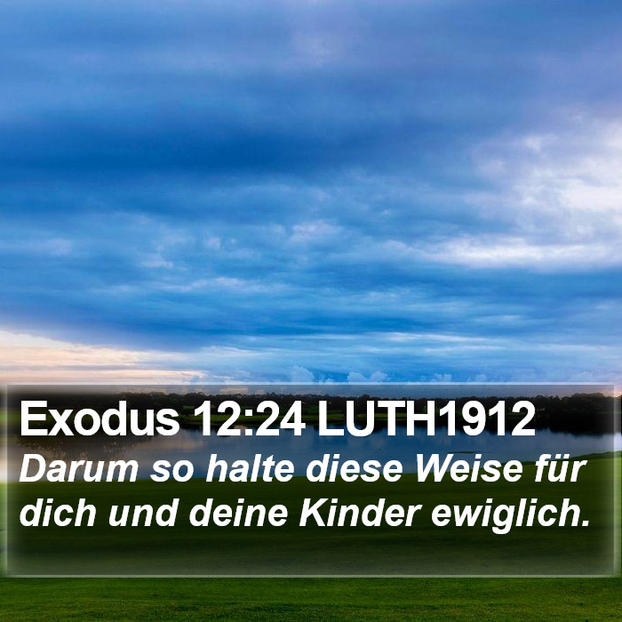 Exodus 12:24 LUTH1912 Bible Study