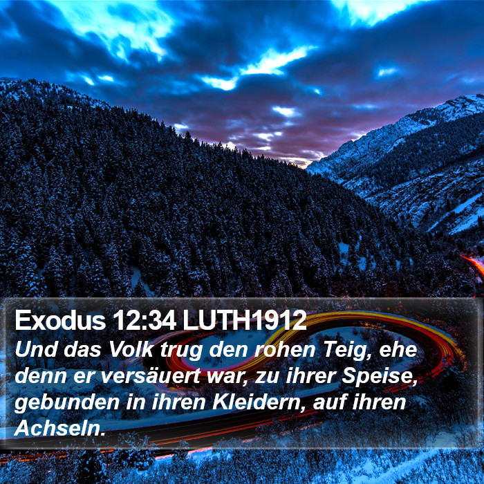 Exodus 12:34 LUTH1912 Bible Study