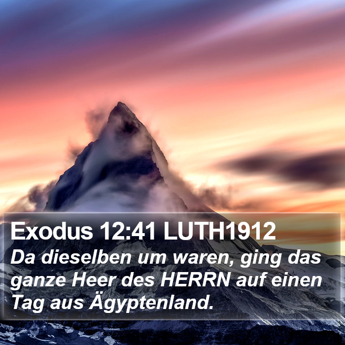 Exodus 12:41 LUTH1912 Bible Study